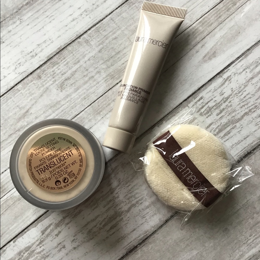 🖤Laura Mercier Mini Translucent Setting Powder, Primer and Velour Puff *BNIB* - Picture 8 of 9